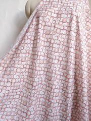 55”Wide By Yard Polka Geometric Fabric Rayon Viscose Dress Robe Sewing Material