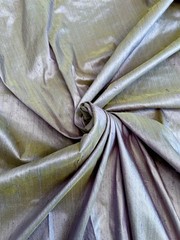 4.5 YARDS Of DAWN- 100% Silk Dupioni Enchanted French Lilac Iridescent Fabric