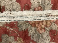 7 YDS 5th Avenue Designs SONOMA GRAPE Fabric Peacock Alley Vtg 1995 Screen Print