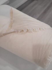 MUSLIN NATURAL 100% COTTON MEDIUM WEIGHT UNBLEACHED FABRIC BY THE YARD 45″ WIDE