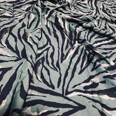 Gray Zebra Animal Print Stretch Spandex Fabric 60″ by Yard for Swimwear