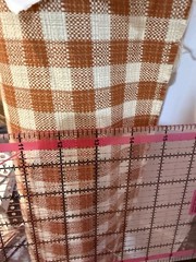 Kravet Basics Fabric 22133-1624 Rust & Cream Check Upholstery Fabric By The Yard