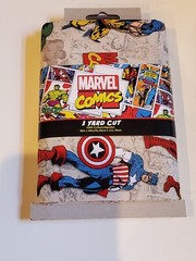 MARVEL COMICS ONE YARD CUT FABRIC 100% COTTON 36”x44” NEW IN PACKAGE