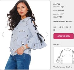 Blue and White Stripe Rayon Poplin Shirting With Birds – Beautiful, Unique!