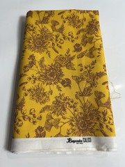 Cotton Precut Fabric 44″ Wide 1 1/2 Yards Golden Yellow Wheat Colored Old Stock