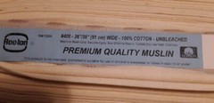 100% Cotton Fabric BTY 36″ Roc-Lon Permanent Press Unbleached Pre-Shrunk Muslin