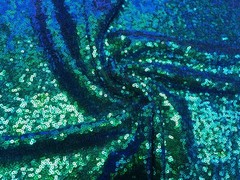 3mm Mermaid Sequin Fabric – Sparkling Iridescent GREEN Purple Sequins 120cm wide