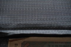 Authentic Oshima Tsumugi Yakusugi Dye Silk Fabric 16x26in w/Certificate Japan