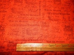 red cotton quilt fabric Christmas Emporium Graphic 45 noel holiday words Merry