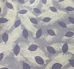 1 And 1/4 Yard 44” Purple Leaves On Lavender Wide 100% Cotton