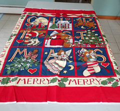 Vintage 1993 Fabric Traditions Susan Winget Merry Christmas Quilt Panel #2022