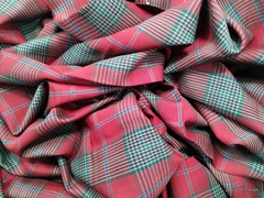 Vintage Pendleton 100% Wool Plaid Fabric Remnant – 60″ Wide x 1 3/8 Yards