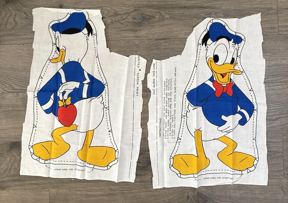 Disney Donald Duck Cut And Sew Fabric Panel Multicolor for Crafts