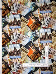 Travel Theme Fabric New York Paris Milano London Tourist Windham Cotton By Yard