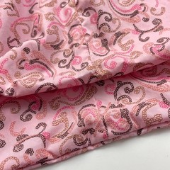 Fabric Incomplete Duvet Cover Project Sewing Crafting Pink Rope Cowgirl