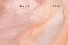 Peach Glitter Tulle Fabric by the Yard, Sparkly Tulle for Dresses and Decor