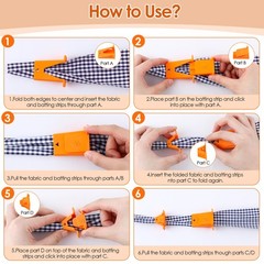 Ceoighe 1 Pack Jelly Roll Fabric Tube 3.15 x x 1.18 inches, Orange