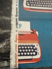Melody Miller Ruby Star Shining Kokka typewriter linen FQ OOP VHTF