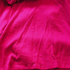 Bright Pink Solid/Plain Knit Mesh Fabric, Solid Pink Color Fabric Material
