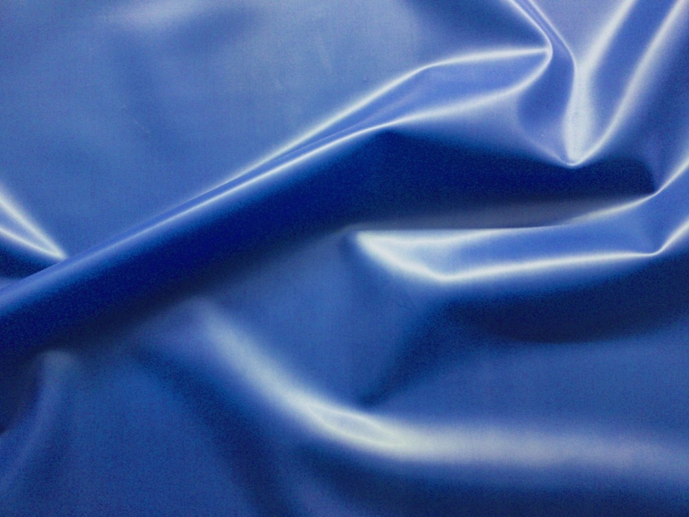 Latex Rubber 0.33mm Thick, 92cm Wide, Semi Transparent Blue