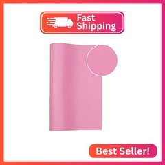 RAMYA Solid Color Faux Leather Sheets( 7.8 “X 53” ), Leather Fabric is Perfect f
