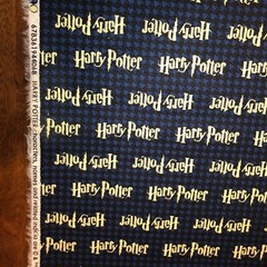 Camelot Harry Potter 100% cotton fabric by the yard Houndstooth background