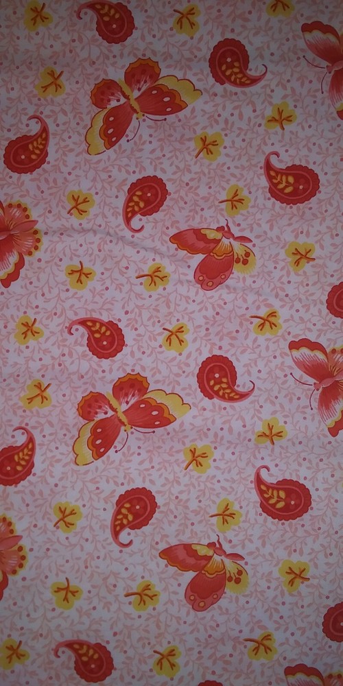 Butterflies 100% cotton quilting fabric 3 yards 27″ single piece
