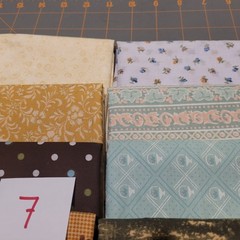 LOT OF 15 FAT QUARTERS COTTON FABRIC ASSTD COLORS & DESIGNS lot 7