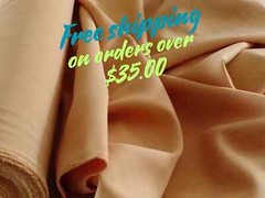 Tropical gabardine in 3 shades of Orange or any other color in my store
