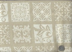 Studio E ~ essentials filigree squares ~ tonal tan ~ 2.5 yds