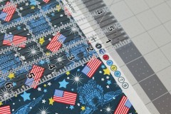 American FLAG Patriotic Fabric Half Yard 1/2 YD COTTON America USA {4th of July}