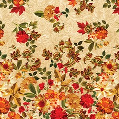 BENARTEX – Harvest Beauty By Kanvas Studio – Harvest Beauty – Border Cream ,1/4