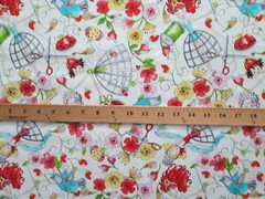SEWING ITEMS MIRABELLE DRESS FORM SCISSORS THREAD MORE WHTE COTTON FABRIC FQ OOP