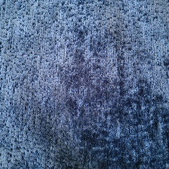 Zepel FibreGuard Crushed Velvet Upholstery Blue Cobalt Opera Scrap 33″x56″