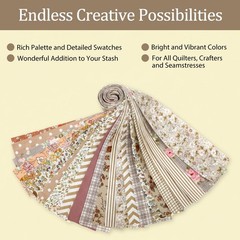 42 PCS Jelly Roll Fabric 2.5×20 Inch PreCut Cotton Strips Bundles Quilting