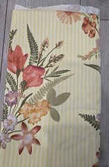 Kravet Winterthur Hampshire Fabric 1.3yds X 54″ Plus Cotton Yellow Stripe Floral