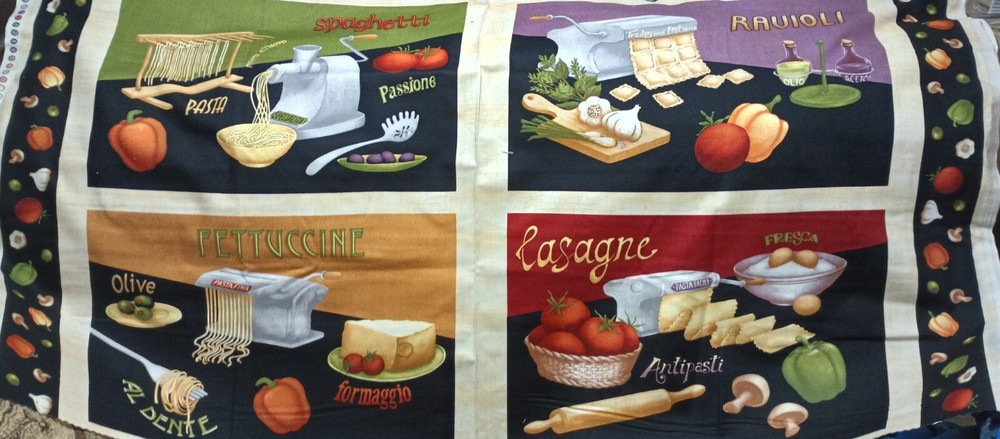 1 Panel “Al Dente” Placemats Cotton