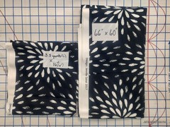 IKEA Jennifer Idrizi 2017 Fabric Lot Black White Starburst Heavy Cotton Twill