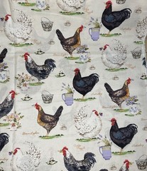 Fabric – Chicken Print – Brother Sister Design Studio – 1/2 yard