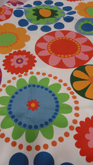 Ikea of Sweden ’07 Helen Trast Fabric 1 yd x 60″ Canvas Cotton Blend 70’s Floral