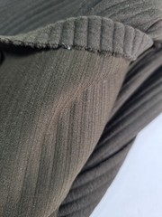 Wide Rib Stretch Knit Fabric Brown 81×54 Apparel Sewing Craft Vintage