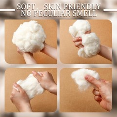 Versatile Cotton Fiber Filling – 4 Bag Set of 2000g for Crafting Bliss