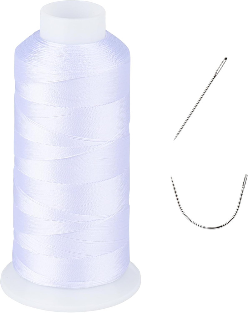 UV Resistant – Heavy Duty Outdoor Thread for Hand or 1500 Yards, NP-WHITE