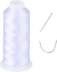 UV Resistant – Heavy Duty Outdoor Thread for Hand or 1500 Yards, NP-WHITE