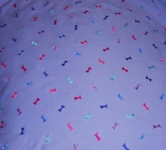Embroidered Bows Lavender 4 Way Spandex (Please Read) 1 Yard +32″X 60″ Fabric 22