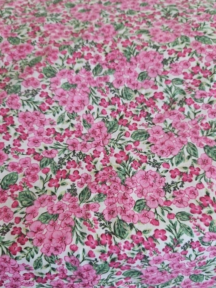 Keepsake Calico Pink ~ Ditsy Blooms Pink ~ 100% Cotton ~ 8 Yards Width 44 Inchs