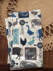 Farm Animals Cotton Fabric Yard Pre Cut. New