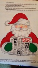 Christmas Sporty Santa Boxer Shorts Cotton Adult S M L Cut Sew Enjoy! Panel New