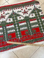 Vintage border/runner, Bandana Style Fabric, 35″ wide, 3 yards