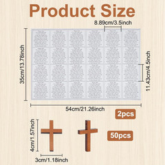 Pocket Prayer Quilt Set 48 Pcs Panel Prayer Quilt Squares with 50 Pcs